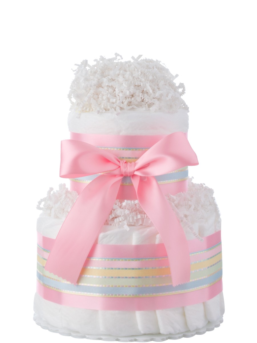 Baby Girl Diaper Cake