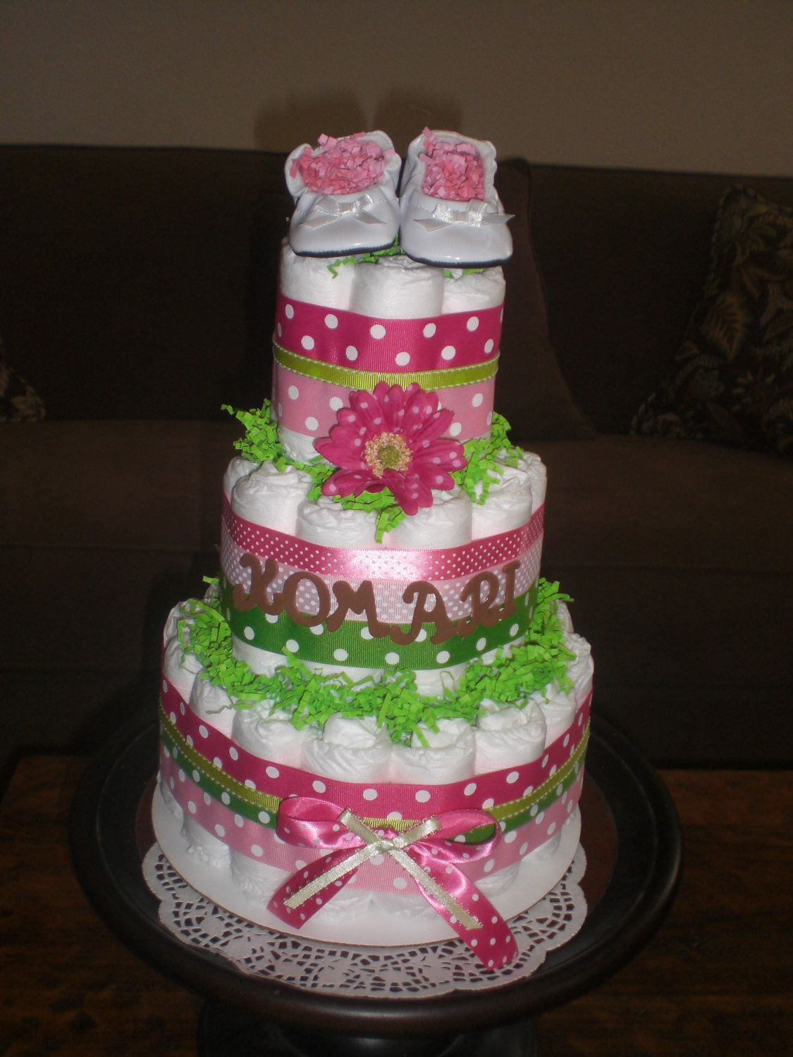 Baby Girl Diaper Cake