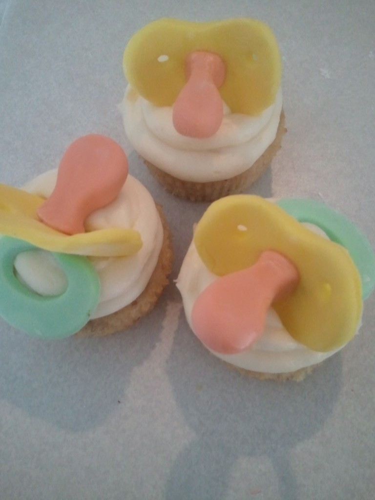 Baby Pacifier Cupcakes