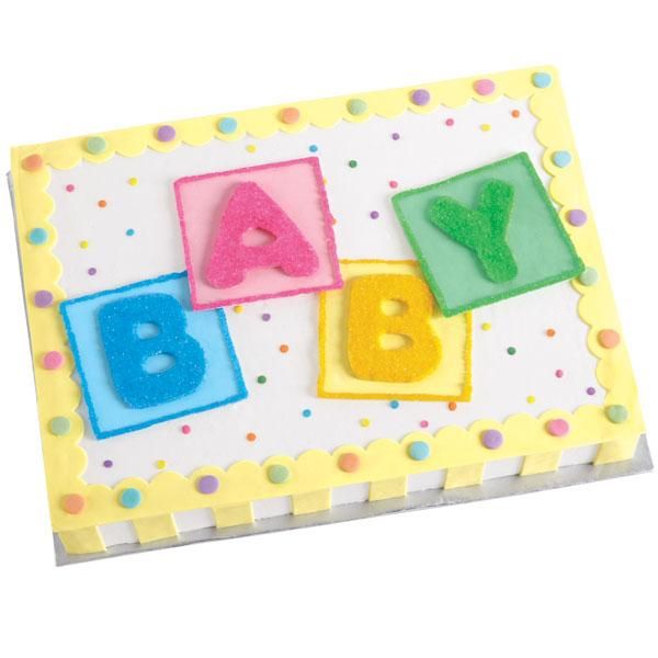 Baby Shower Cakes with Blocks