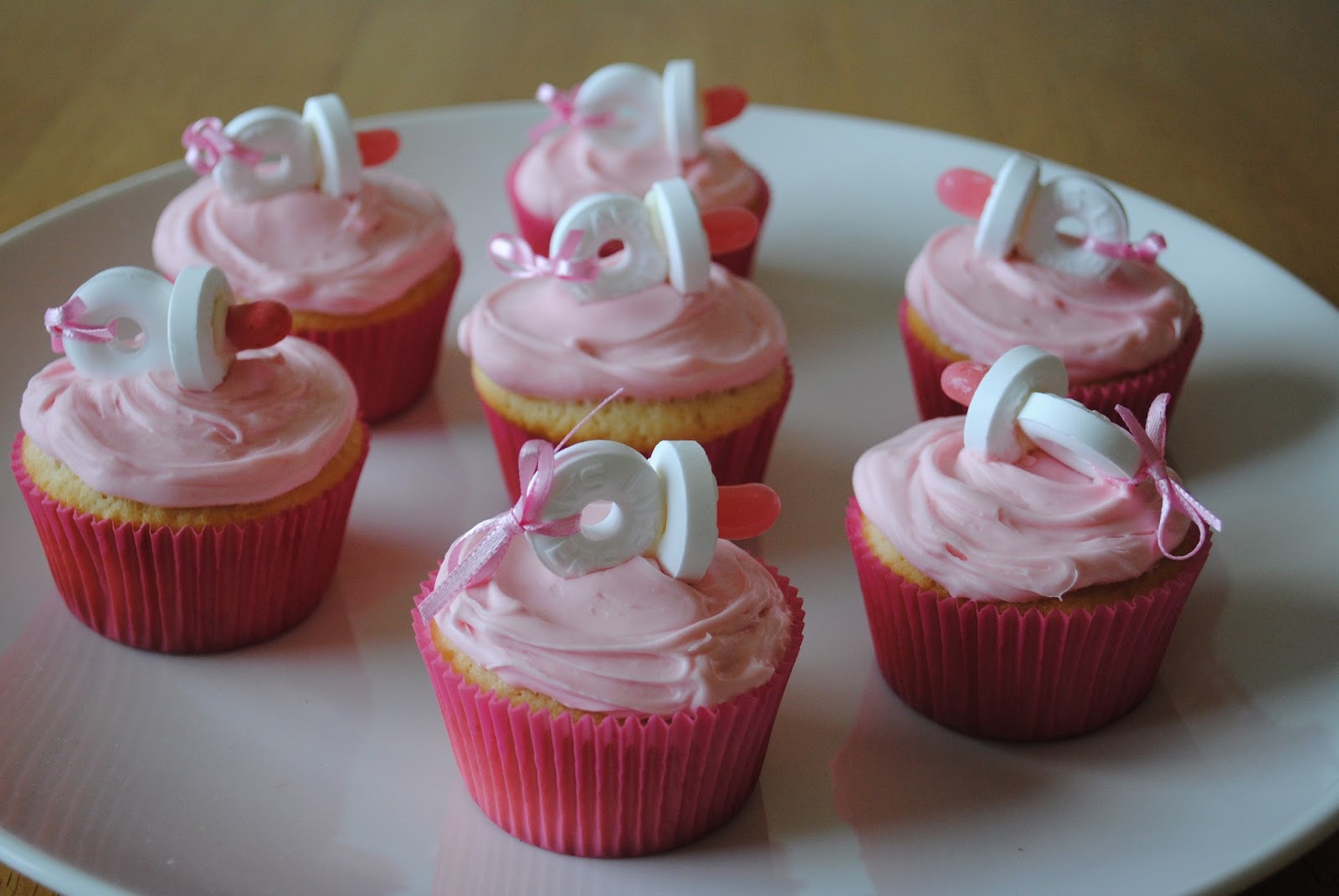 Baby Shower Pacifier Cupcakes