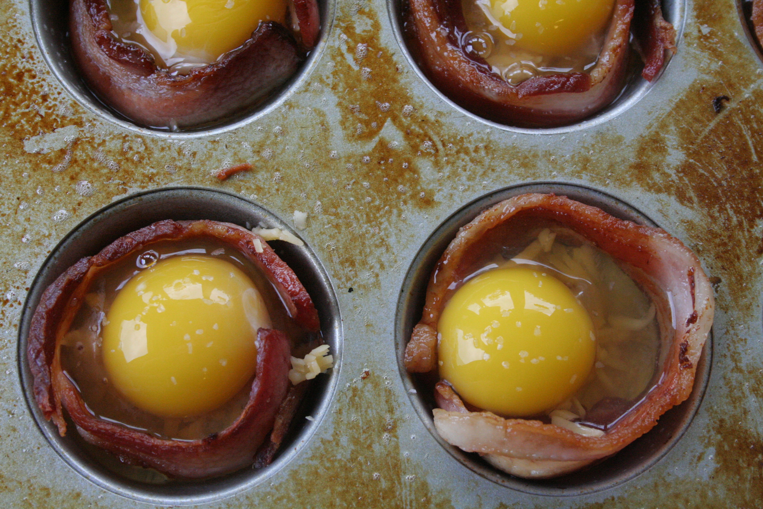 Bacon and Egg Cupcakes