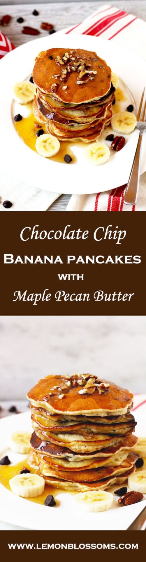 Banana Chocolate Chip Pancakes