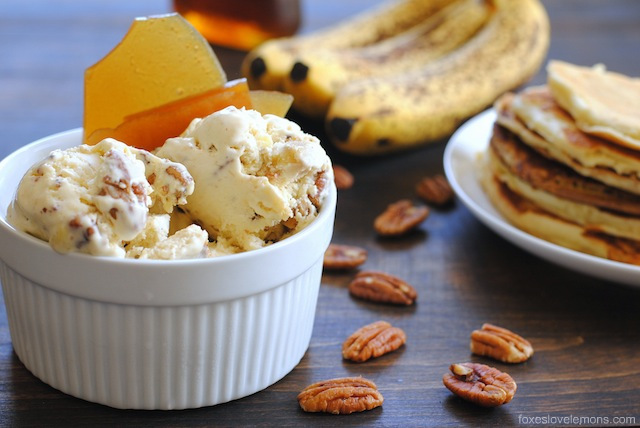 Banana Pancakes with Ice Cream