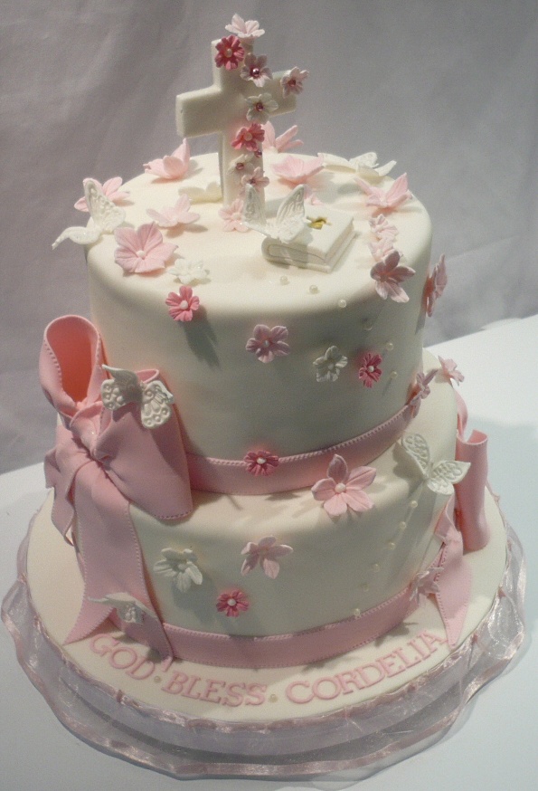 Baptism Christening Cake for Girl