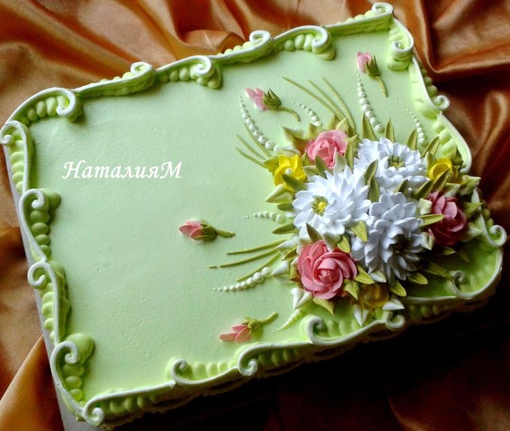 Birthday Sheet Cake with Flowers