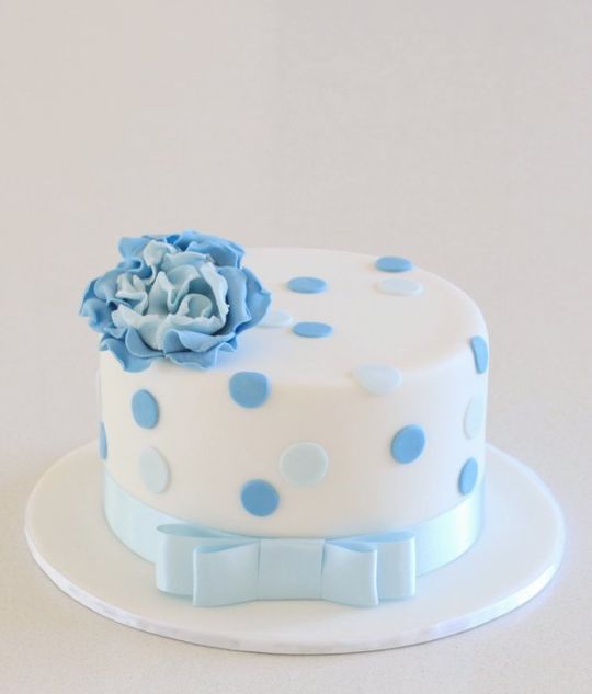 Blue Birthday Cake