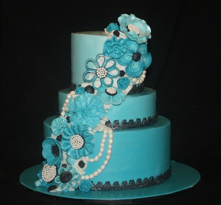 Blue Birthday Cake