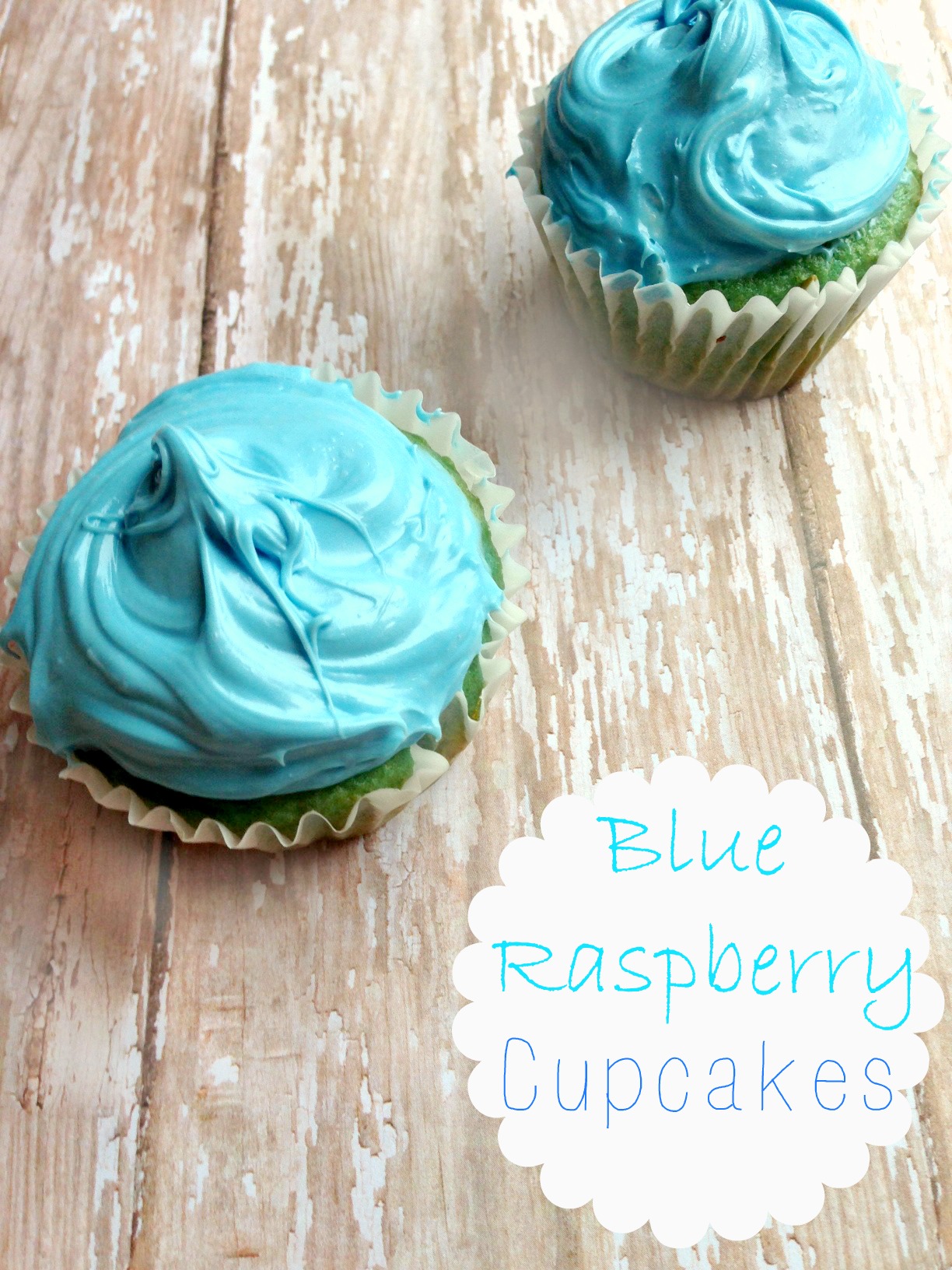 Blue Raspberry Cupcakes #Recipe -- Perfect