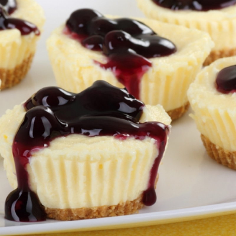 Blueberry Lemon Mini Cheesecakes Recipe Blueberry Lemon Mini Cheesecakes Recipe