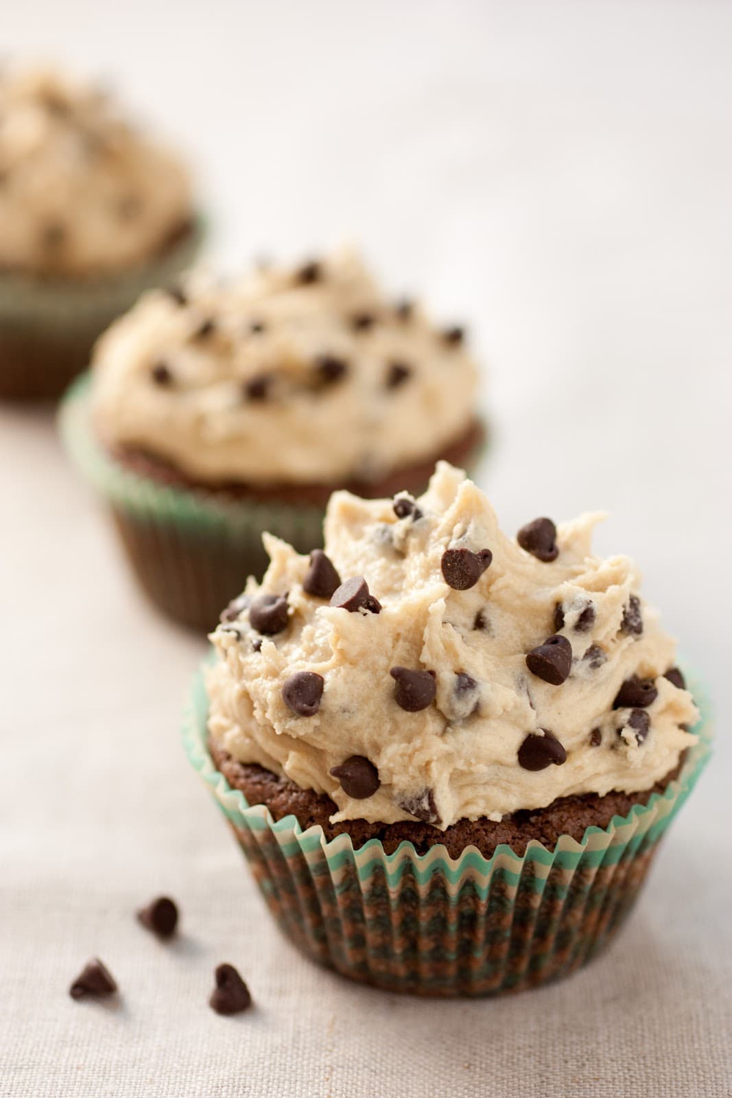 Brownie with Cookie Dough Cupcakes