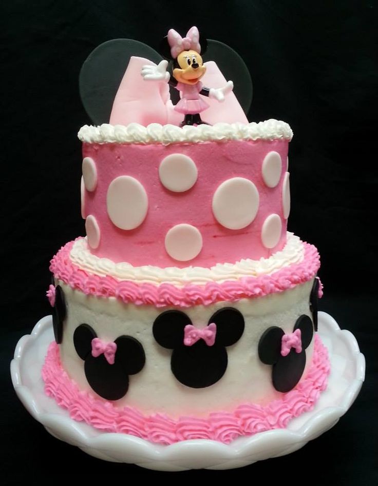 Buttercream Mouse Minnie Icing Cake..with