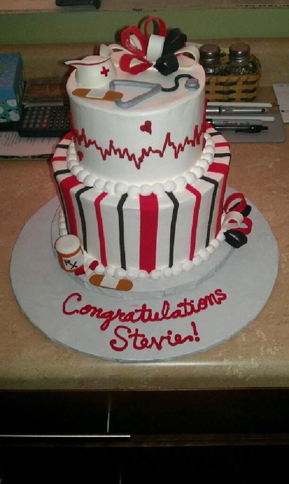 Cake Graduation Nurse Nursing School