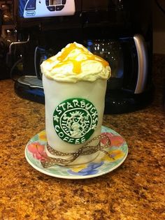 Cake Shaped Like Starbucks Cake Shaped Like Starbucks