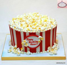 Cake That Looks Like Popcorn Cake That Looks Like Popcorn