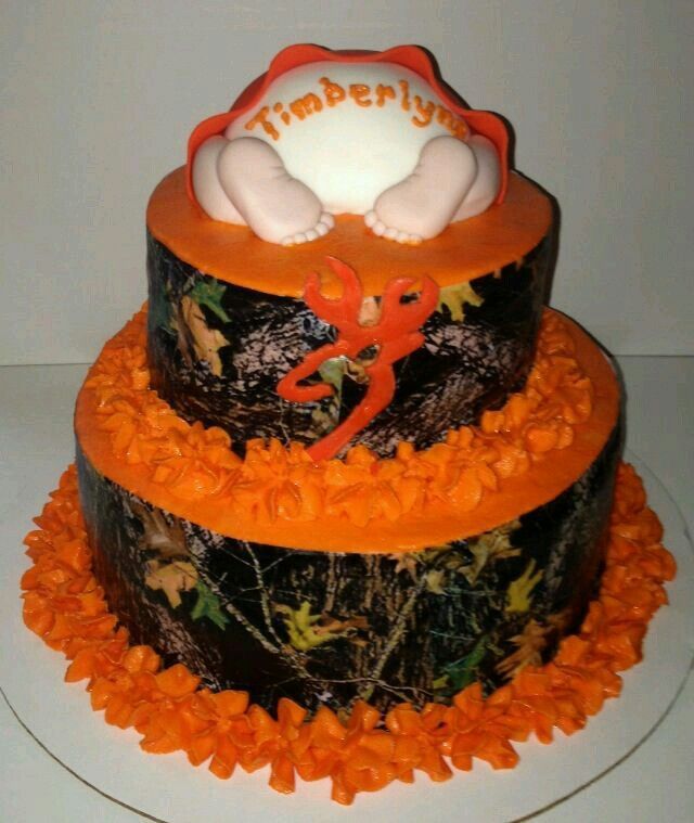 Camo Baby Shower Cake Idea