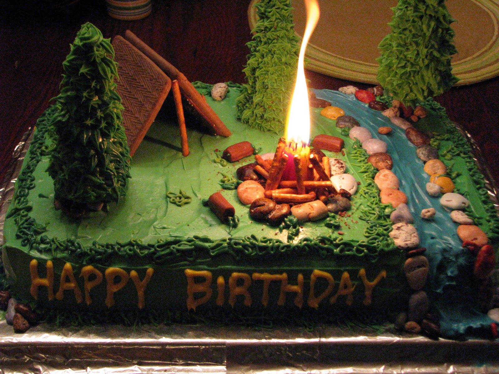 Camping Birthday Cake Ideas Camping Birthday Cake Ideas