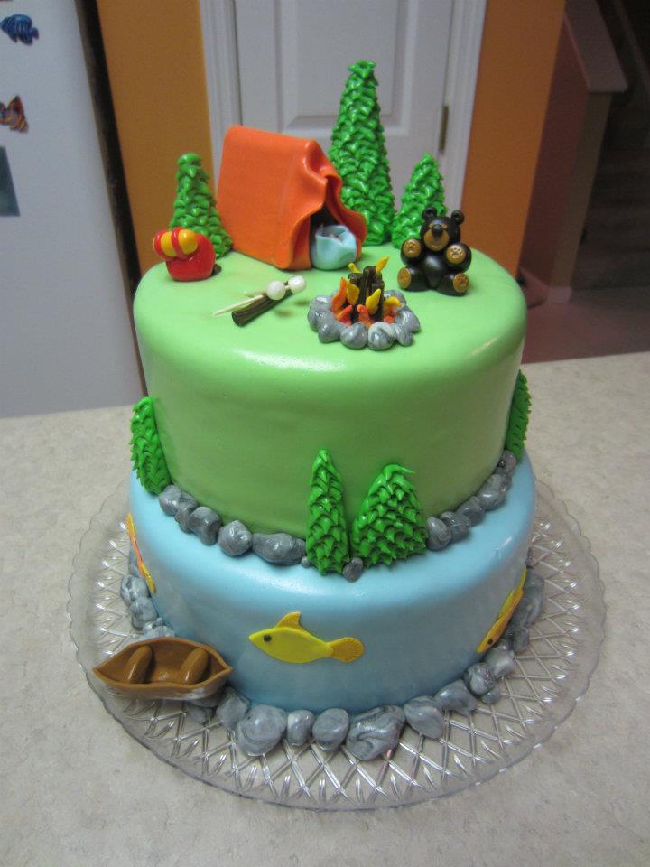 12 Photos of Camping Themed Cakes 12 Photos of Camping Themed Cakes