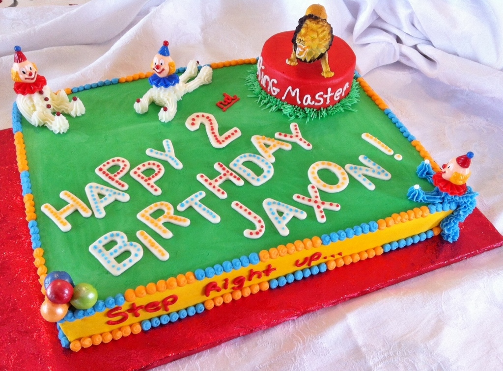 Carnival Themed Birthday Sheet Cakes