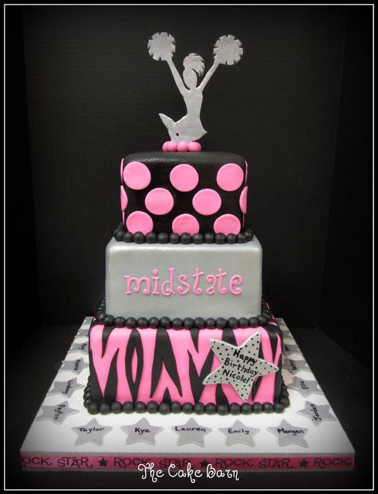 Cheer Birthday Cake Ideas Cheer Birthday Cake Ideas