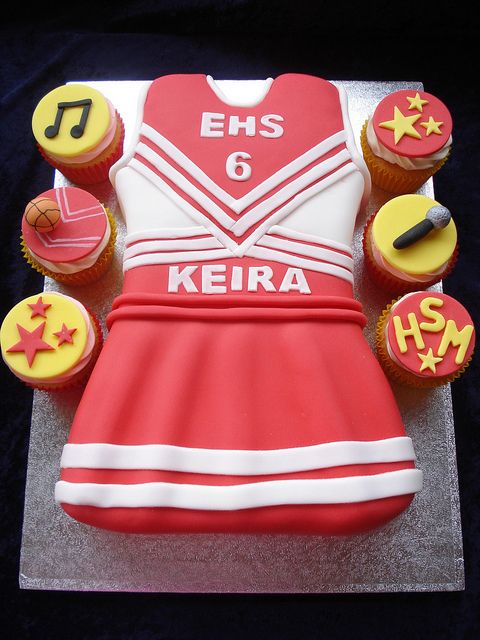 Cheerleader Birthday Cake