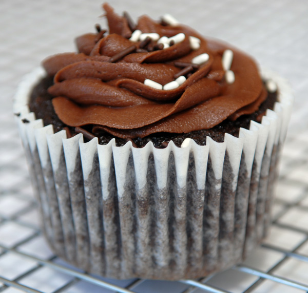 Chocolate Cupcakes with Sprinkles