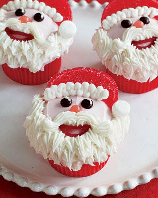 Christmas Cupcakes Ideas Santa