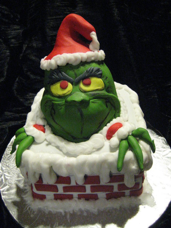 Christmas Grinch Cake