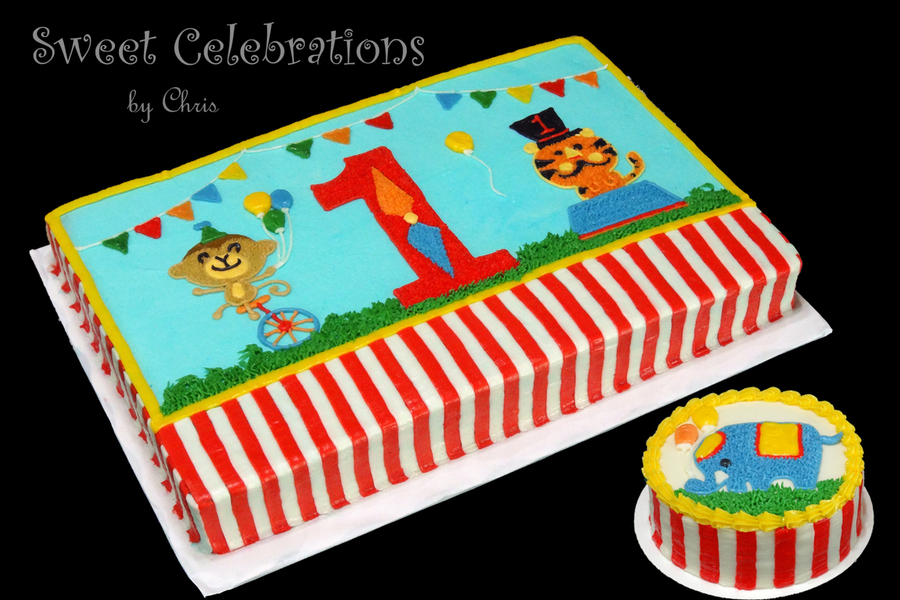 Circus Birthday Cake Decorations