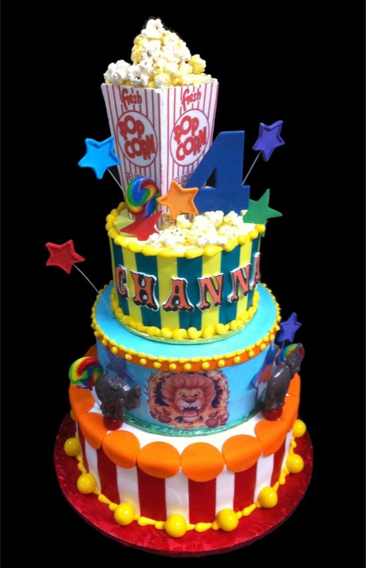 Circus Birthday Cake Idea Circus Birthday Cake Idea