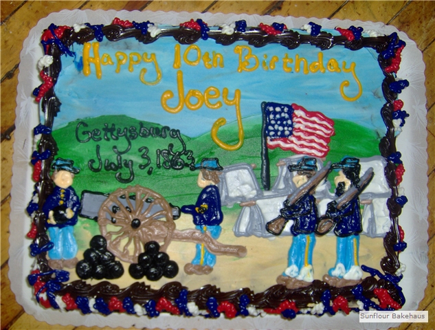 Civil War Birthday Cake Civil War Birthday Cake