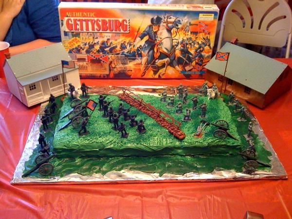 Civil War Birthday Cake Civil War Birthday Cake