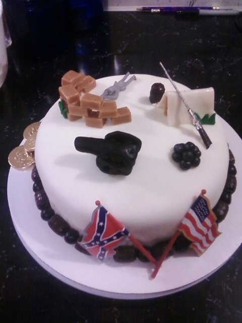 Civil War Themed Birthday Cake Civil War Themed Birthday Cake
