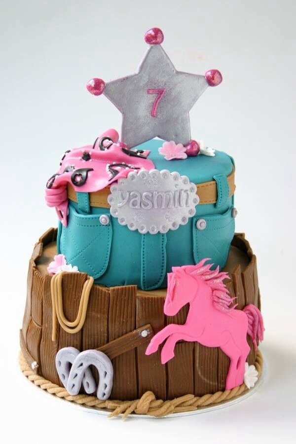 Cowgirl Horse Birthday Cake