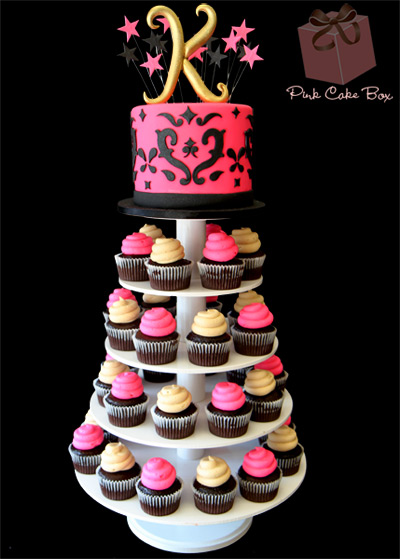 Cupcake Tower Birthday Cake