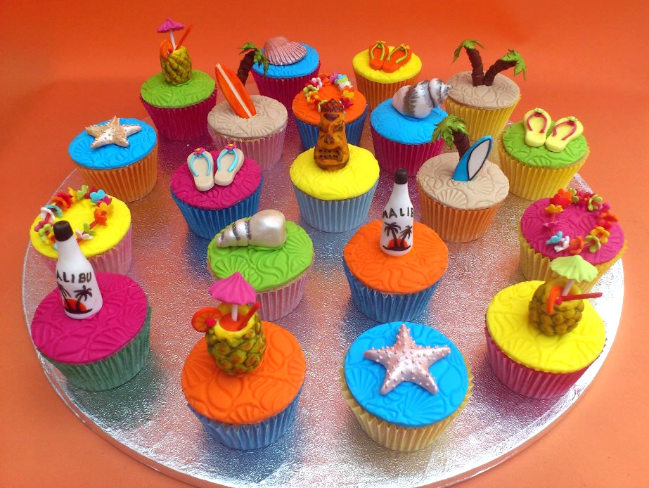 Cupcakes Hawaiian Theme Party Cupcakes Hawaiian Theme Party