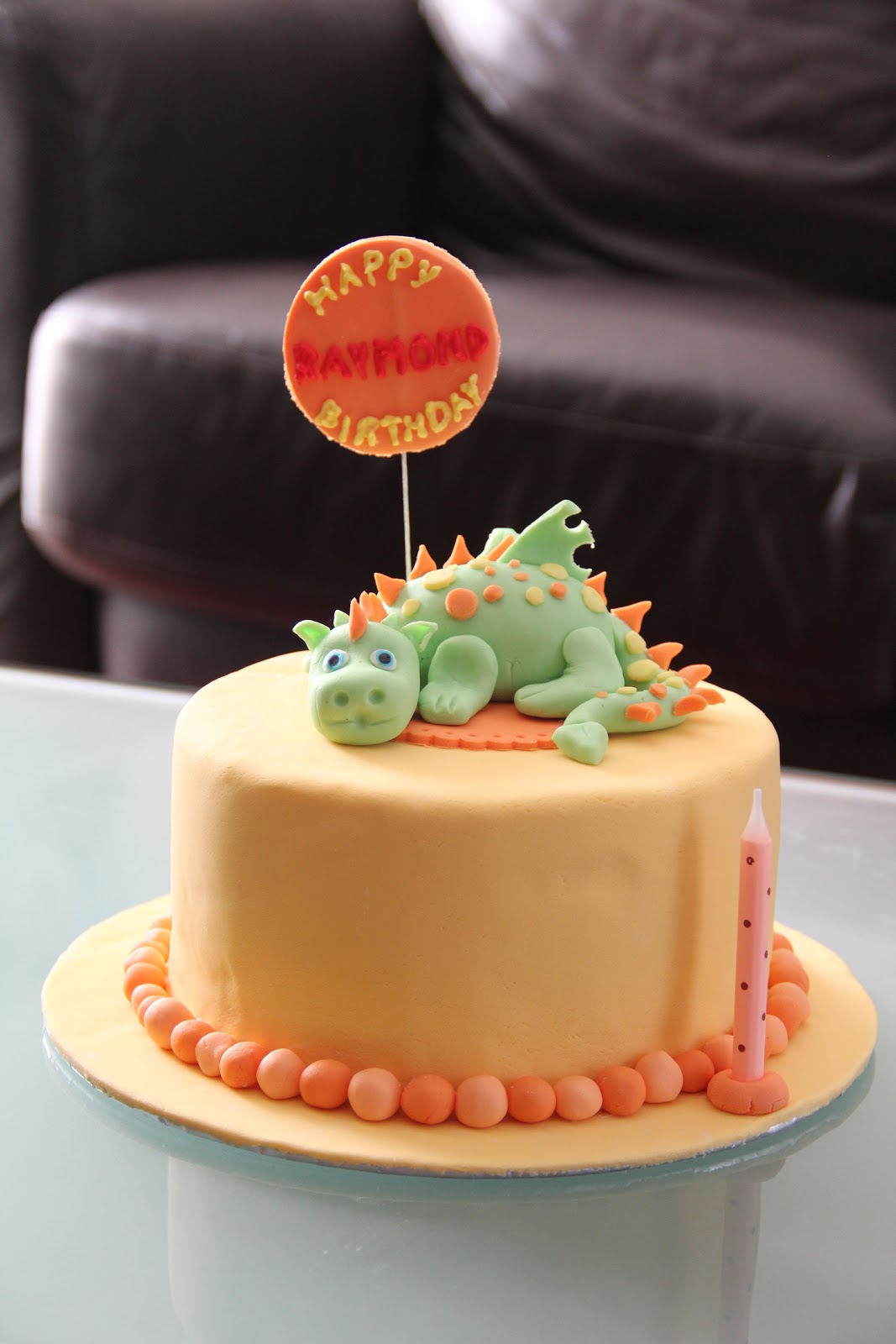 Cute Dragon Birthday Cake