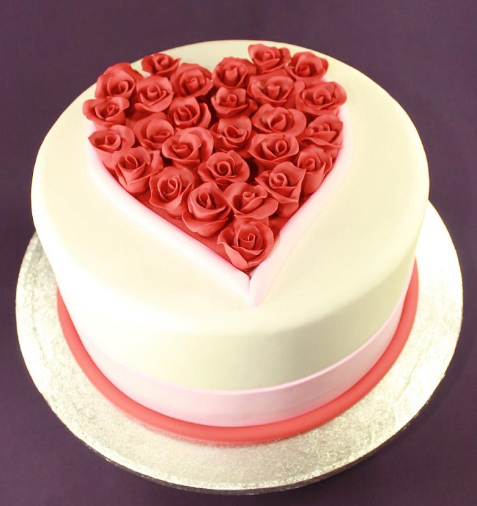 Day Valentine Happy Birthday Cake