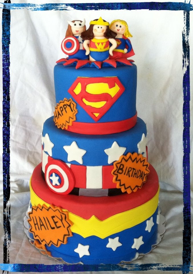 DC Super Hero Girls Birthday Cake