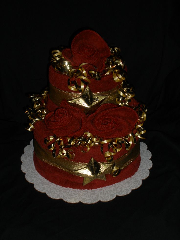 Diaper and Towel Cake Diaper and Towel Cake