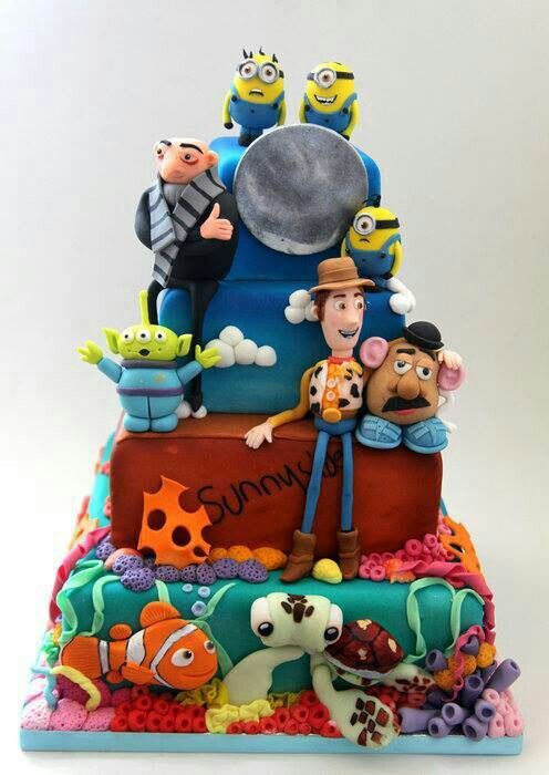 Disney Pixar Birthday Cake