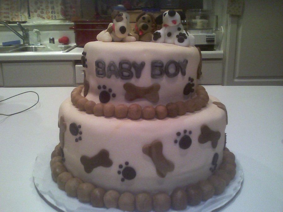 Dog Theme Baby Shower Cakes Dog Theme Baby Shower Cakes