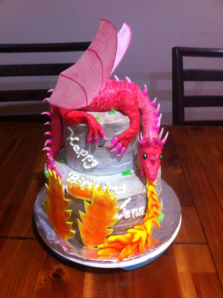 Dragon Birthday Cake