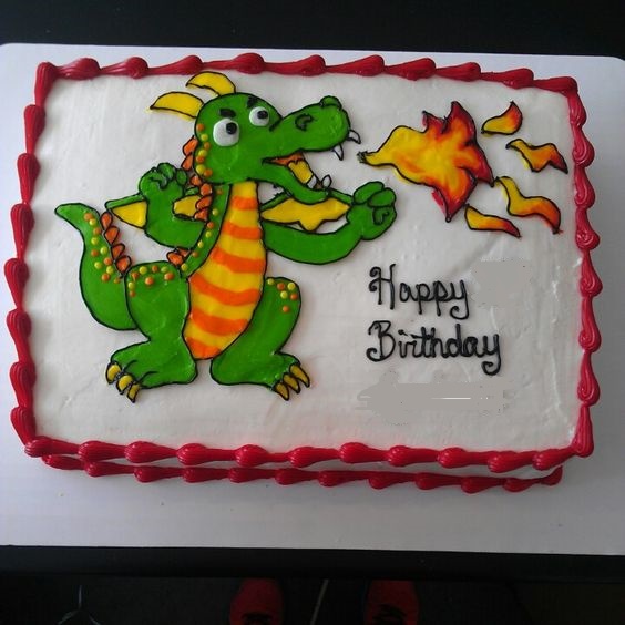 Dragon Birthday Cake