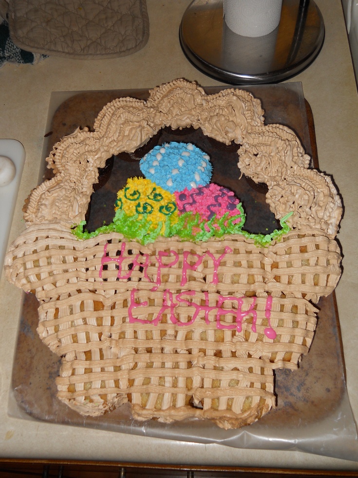 Easter Basket Cupcake Cake