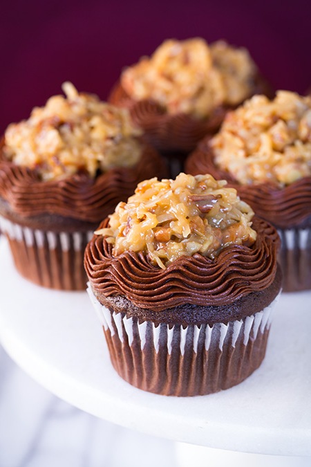 Easy German Chocolate Cupcake Recipe