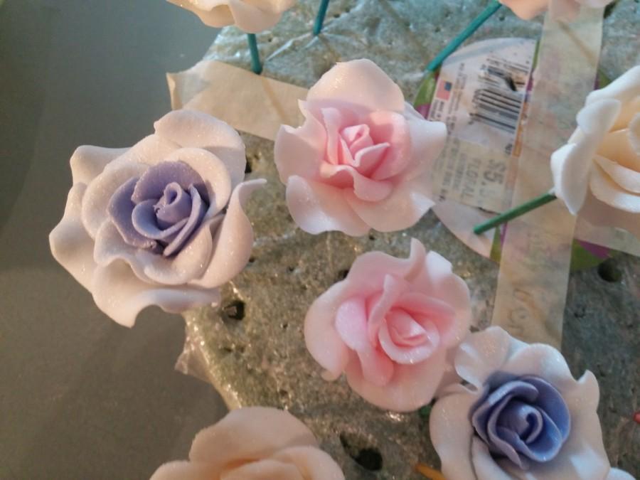 Edible Sugar Flowers Wedding Cakes Roses