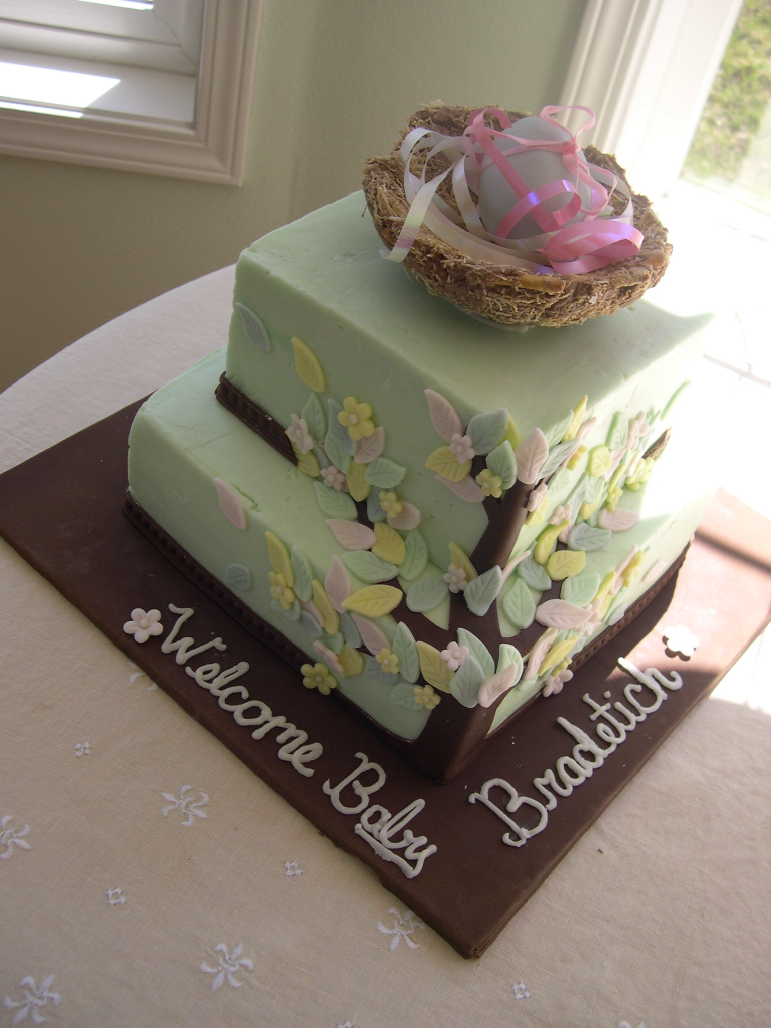 Family Tree Baby Shower Cake