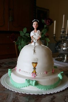 First Communion Barbie Cake First Communion Barbie Cake