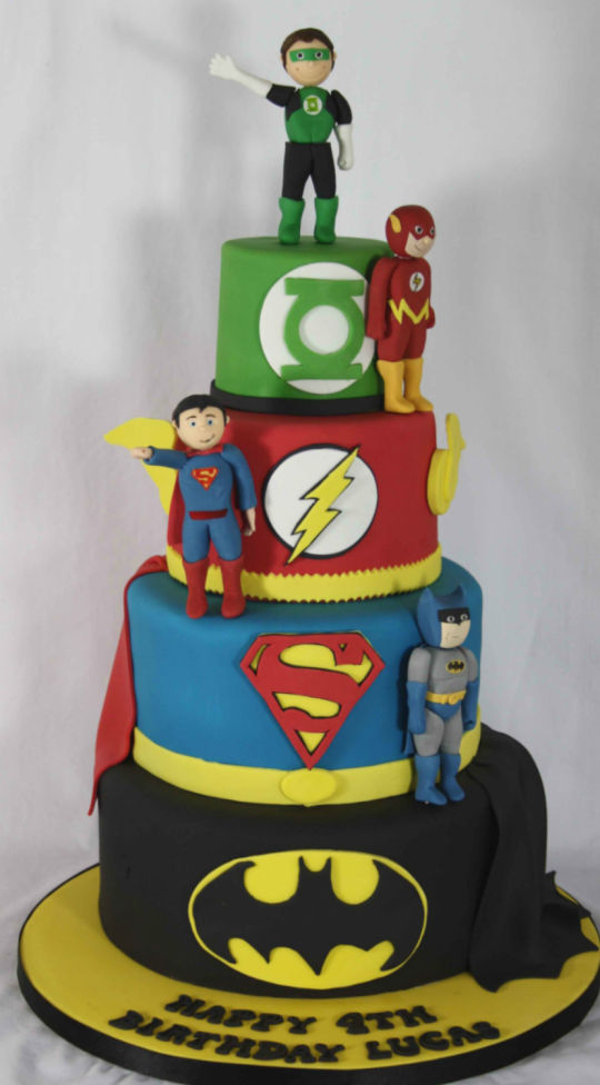 Flash Superhero Cake